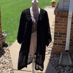 Johnny Was 2pc set. Top and Duster Jacket. Size L